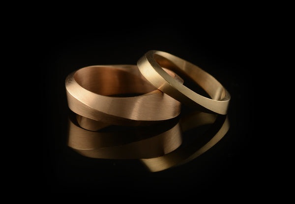 Mobius wedding bands for men and women