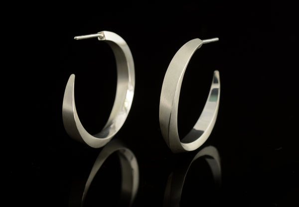 Mobius hoop earring commission