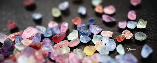 Sapphires - a rainbow of colours