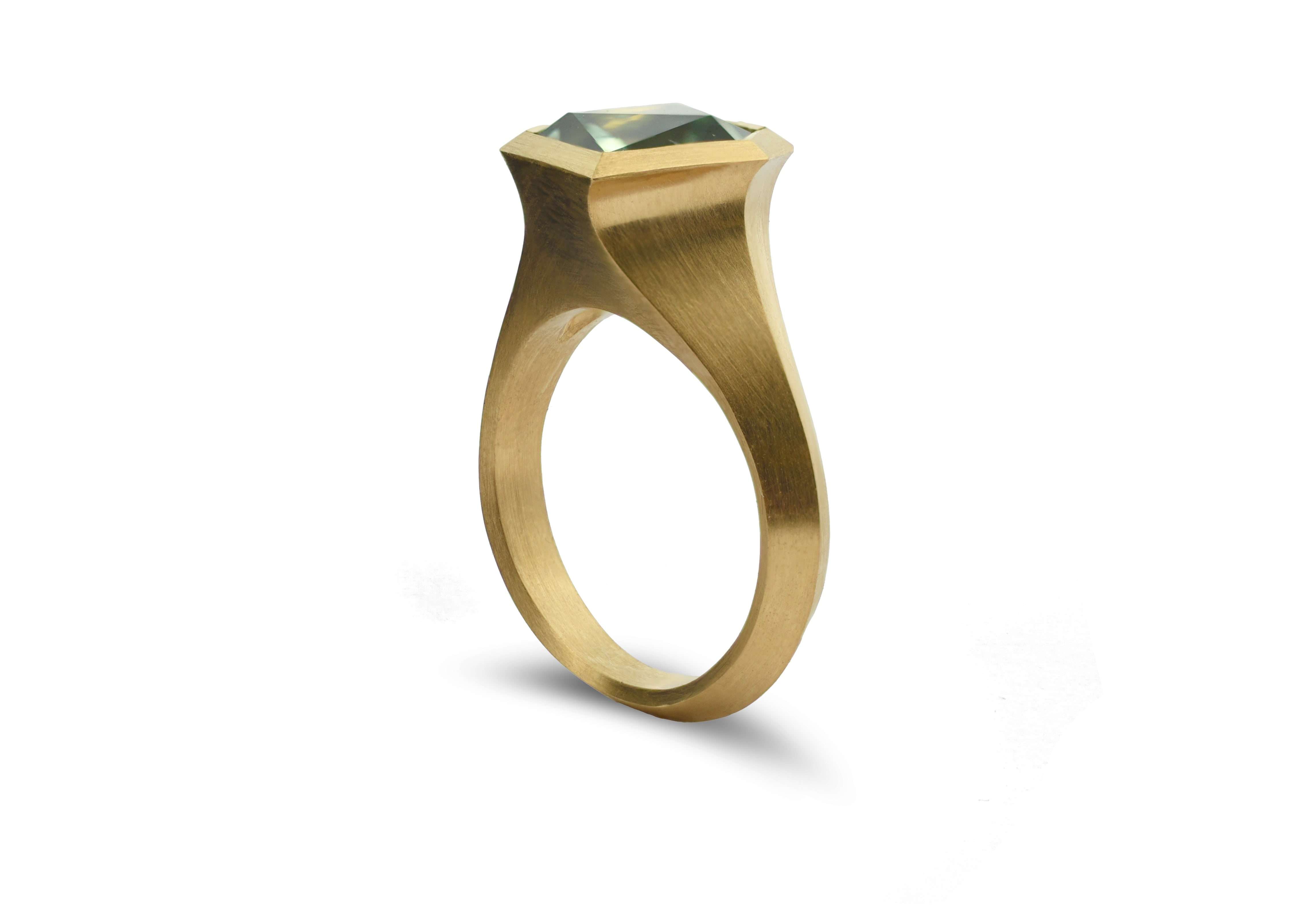 18ct Yellow Gold Tourmaline Aegis Cocktail Ring