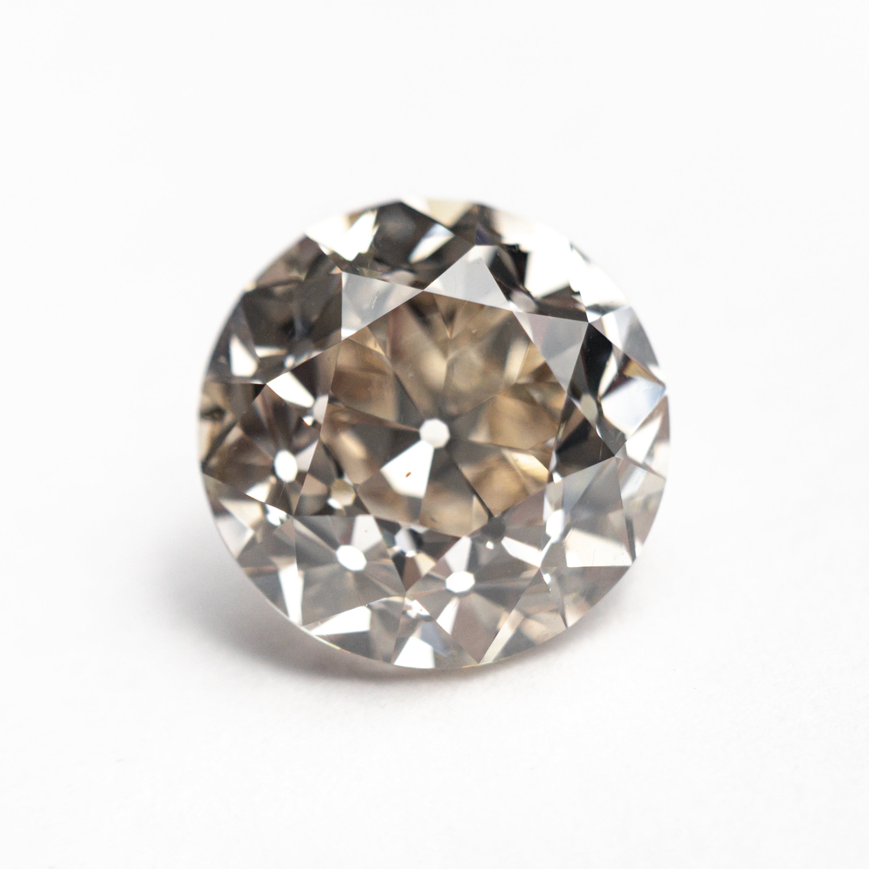 5.10ct 10.28x10.25x7.23mm SI1 C3 Modern Antique Old European Cut 27077-01