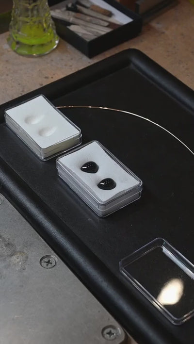 Short video showing the making of a pair of hand made earrings. 