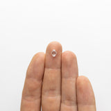 0.59ct 6.76x5.30x2.04mm Hexagon Rosecut 18495-19 - Misfit Diamonds