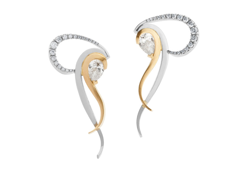 Diamond stone hotsell earrings design