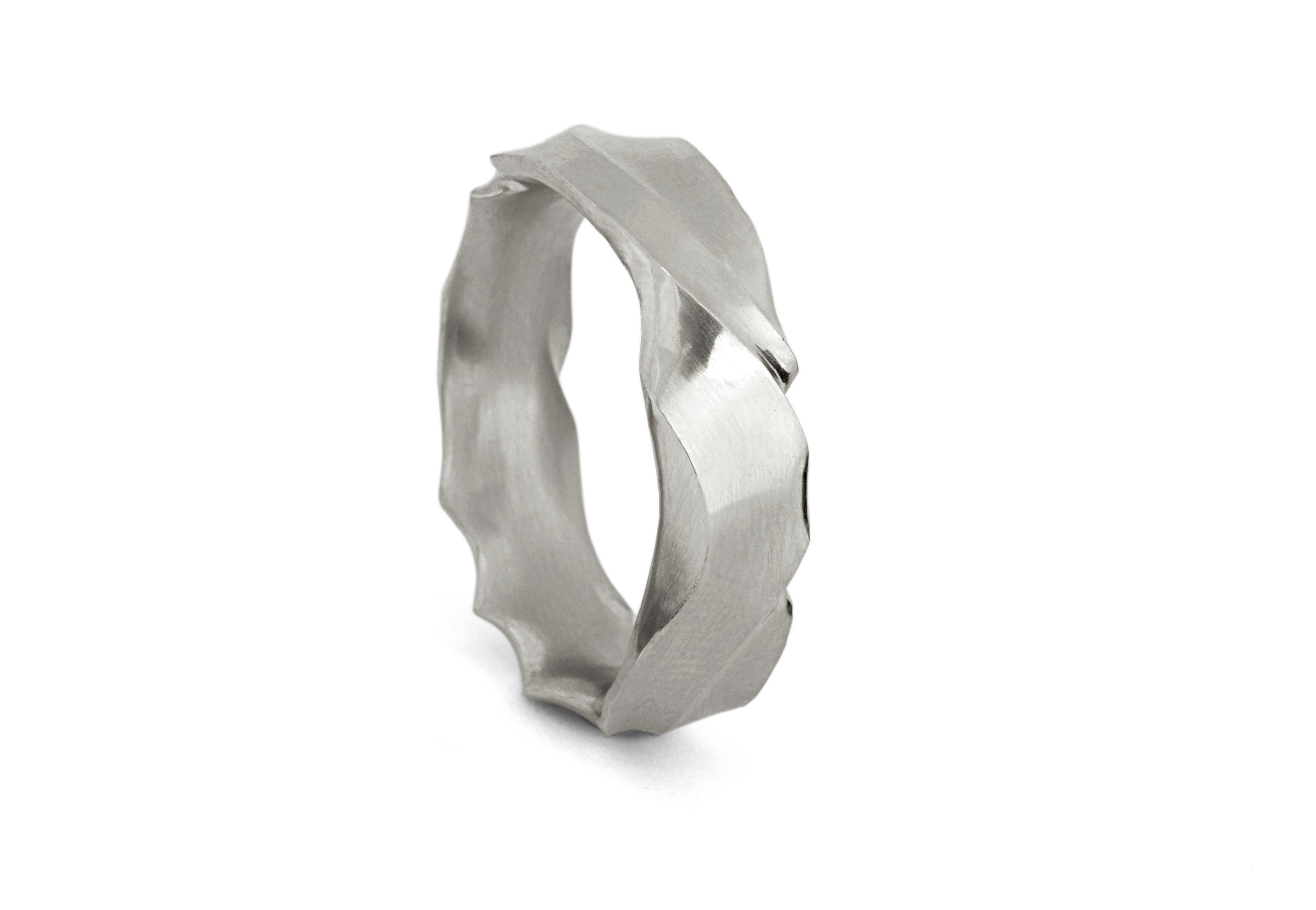 Ripple wedding bands