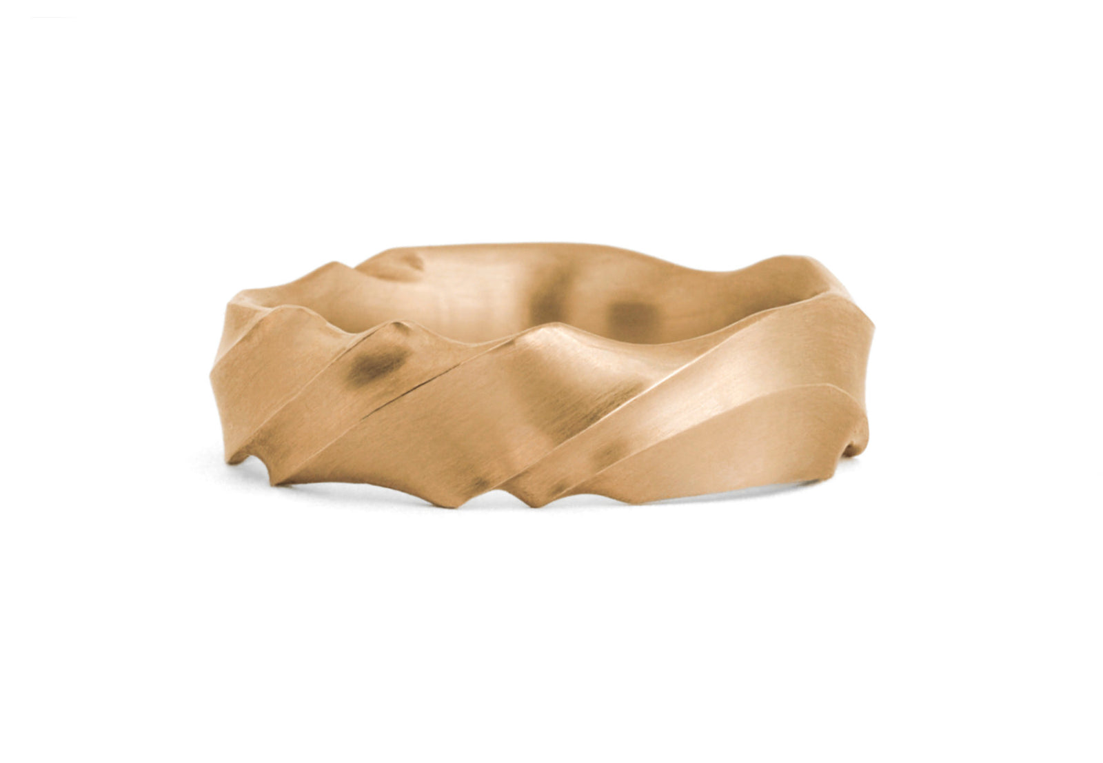 Ripple wedding bands