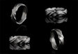 Ripple wedding bands