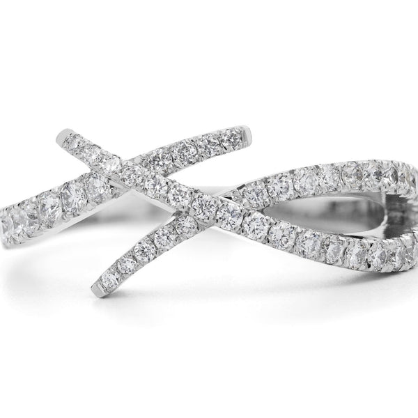 X crossover best sale ring with diamonds